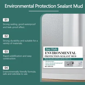 Professional waterproof sealant mud for hole filling and gap repair by Jue Fish brand