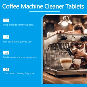 Tablettes de nettoyage professionnelles pour machines à café pour l'entretien complet