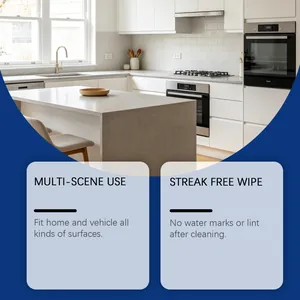 Chiffon de nettoyage multi-usages sans traces pour diverses surfaces de maison
