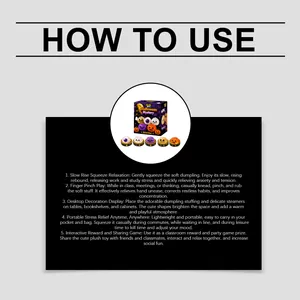 Istruzioni per il gioco antistress squishy fantasma di Halloween a rimbalzo lento