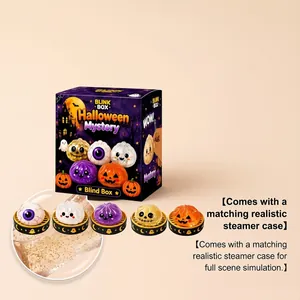 Set di giocattoli antistress Halloween Mystery Blind Box con mini contenitori per vapore.