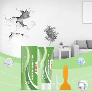 Jakehoe wall mending agent kit with scraper and nozzle for repairing wall cracks and holes