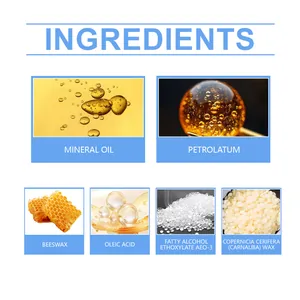 Detailed ingredient list for billiard cue maintenance balm showing natural wax and oils
