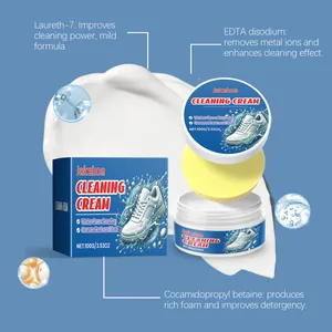 Multi-functional JAKEHOE white shoe cleaning cream for water-free stain removal detail