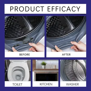 Multipurpose cleaning gel removing heavy stains from washers, toilets and kitchen areas