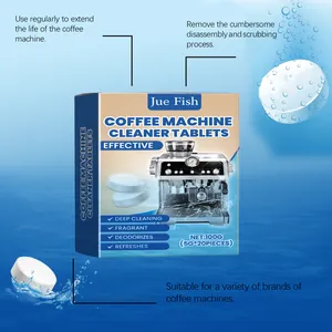 Tablettes de nettoyage Jue-Fish pour machines à café avec action profonde