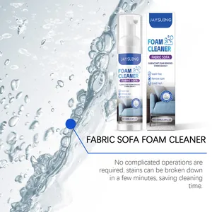Détail du nettoyant mousse pour canapé en tissu JaySuing avec flacon 100ml et boîte