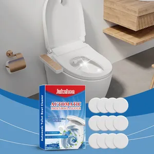 Gedetailleerde weergave van Jakehoe toiletreinigingstabletten en verpakking