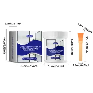 Technische Spezifikationen des Jue Fish wasserfesten UV-beständigen Milchglas-Farbe 100g Sets