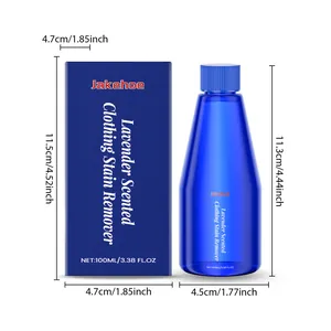 Size details of JAKEHOE lavender scented clothing stain remover in 100ml blue bottle