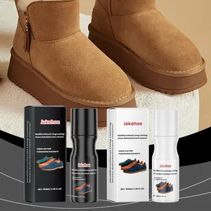 JAKEHOE shoe refurbishment cleaner bottles and packaging for suede leather care