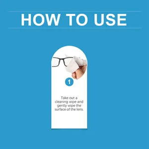 Instructions détaillées pour utiliser des lingettes nettoyantes pour lunettes portables