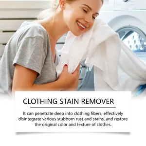 Detailed view of clean white towel showing effective clothing stain removal results