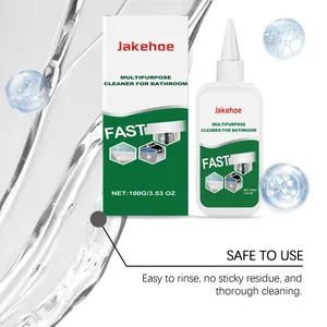 JAKEHOE multipurpose bathroom cleaner 100g with box showing gentle cleaning detail