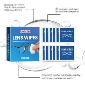Lingettes nettoyantes Jakehoe pour lunettes avec tissu non-tissé doux et eau RO