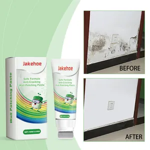 Wall Repair Paste With Roller Brush Safe Formula Fast Drying Anti-Cracking Mending Agent For Holes Cracks Peeling Wall Restoration