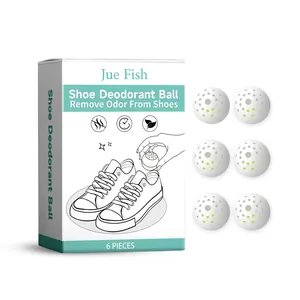 Set van 6 Jue Fish schoendeodorantballen voor effectieve en langdurige geurverwijdering