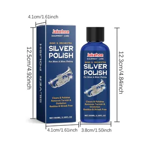 Pulitore per argento Jakehoe flacone 100ml e dimensioni della scatola per strumenti