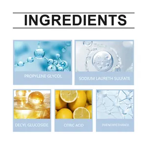 Detailed ingredients view of gentle down jacket detergent showing chemical components