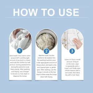 How to use down jacket cleaner for hand wash machine wash and spot cleaning stains