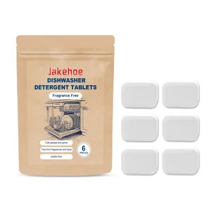 Pastillas Detergentes para Lavavajillas Jakehoe - Pack de 6 en Bolsa Kraft Ecológica