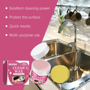 Detail of Jakehoe stainless steel cleaning wax for polishing kitchen cookware and sinks