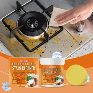 Pâte Nettoyante Multi-usages à l Huile de Coco Crème de Décontamination pour l Élimination des Taches de Graisse en Cuisine