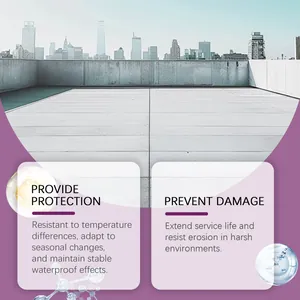 Professional waterproof coating applied on a modern rooftop terrace for leak protection.