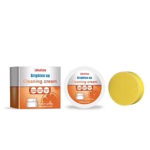 Jakehoe multi-purpose cleaning cream with sponge for kitchen and bathroom stains.