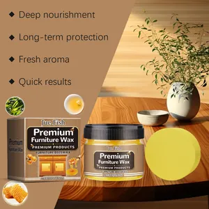 Multipurpose furniture beeswax polish kit for deep wood nourishment and protection