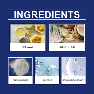 Detailed list of ingredients like beeswax and coconut oil for high-quality leather care cream