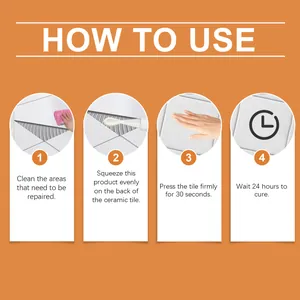 Detailed step-by-step instructions on how to use tile repair paste for home tile fix.