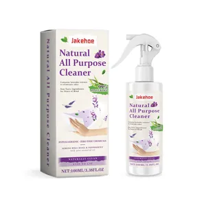 Nettoyant multi-usages naturel Jakehoe à l'extrait de lavande, flacon et boîte 100 ml