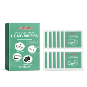 Lingettes nettoyantes Jakehoe emballées individuellement pour lunettes et écrans