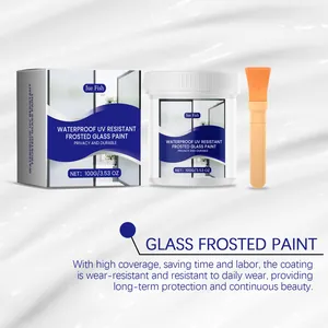 Jue Fish wasserfeste UV-beständige Milchglasfarbe Set mit Dose, Karton und Pinsel