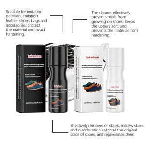 Professional JAKEHOE multifunctional shoe refurbishment cleaner for suede and leather