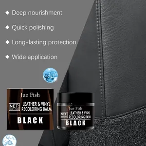 Balsamo ricolorante per pelle nera per mobili e giacche Jue Fish 50g dettagli prodotto
