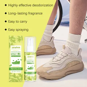 Jakehoe 100ml shoe deodorizing spray for shoes and socks with fresh scent packaging