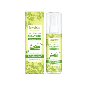 Jakehoe 100ml deodorizing spray for shoes and socks featuring refreshing scent and quick drying