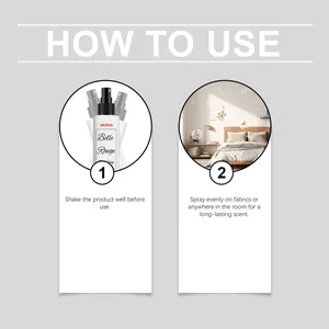 Detailed instructional guide on how to use Jakehoe jasmine room spray for long-lasting scent