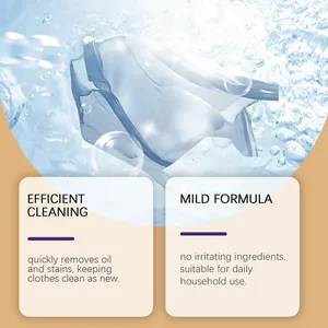 Detailed view of laundry detergent sheet effect on clothes with water splashes