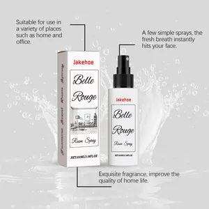 Jakehoe Jasmine scent room spray 100ml bottle shown with packaging box and splash