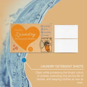 Jakehoe laundry detergent sheets 30 count for deep cleaning and bright color protection