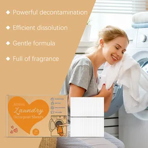 Jakehoe deep cleaning laundry detergent sheets with powerful stain removal and fragrance