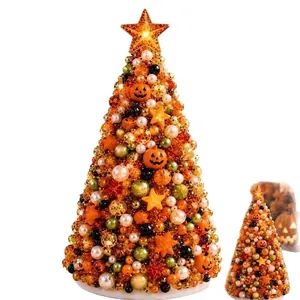 Kit de sapin de Noël DIY perlé Halloween avec citrouilles et étoiles