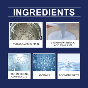 Detailed list of ingredients for grey water-based epoxy floor primer