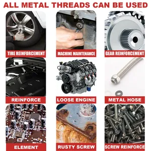 Various applications of anaerobic threadlocker sealant for metal threads and screws