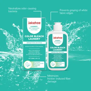 Jakehoe 100ml color bleach laundry detergent with active oxygen for deep stain removal