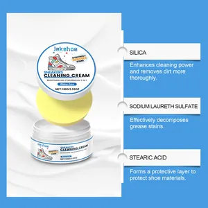 Détails des ingrédients de la crème nettoyante Jakehoe : silice et acide stéarique.