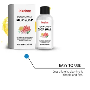 Jakehoe lemon extract floor cleaner 100ml bottle and packaging box for home floor cleaning